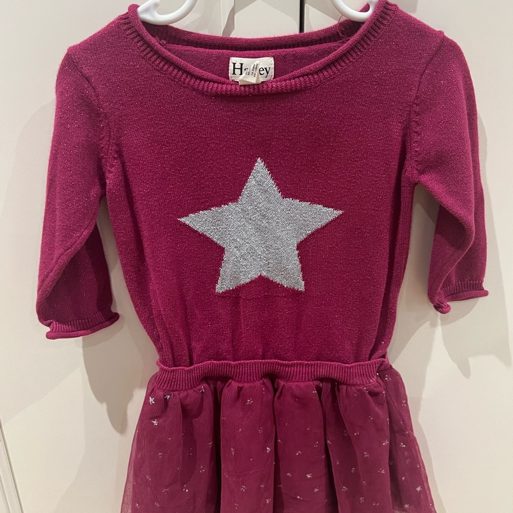 Hatley Fuchsia Knit sweater dress 2t